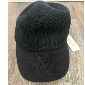 Anthropologie knit baseball cap in black